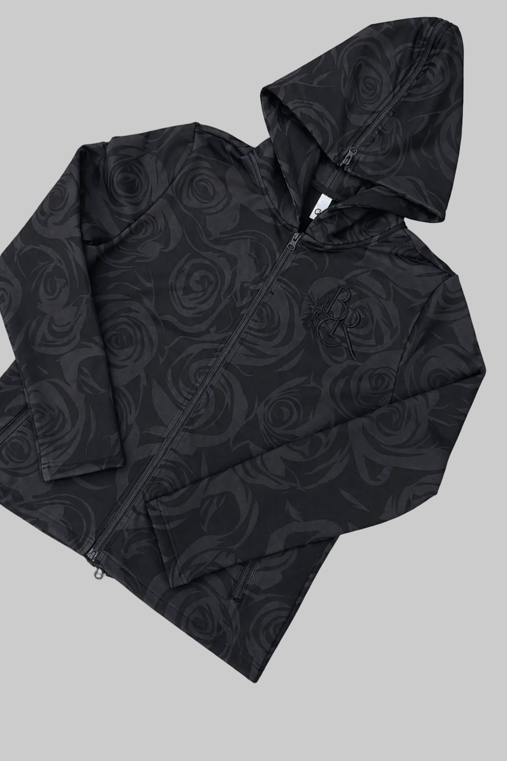 Black Rose SCULPT Zip Hoodie ELITE STYLE black-rose-sculpt-zip-hoodie-elite-style