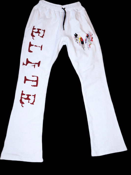 ELITE ABSTRACT STACKED SWEATS